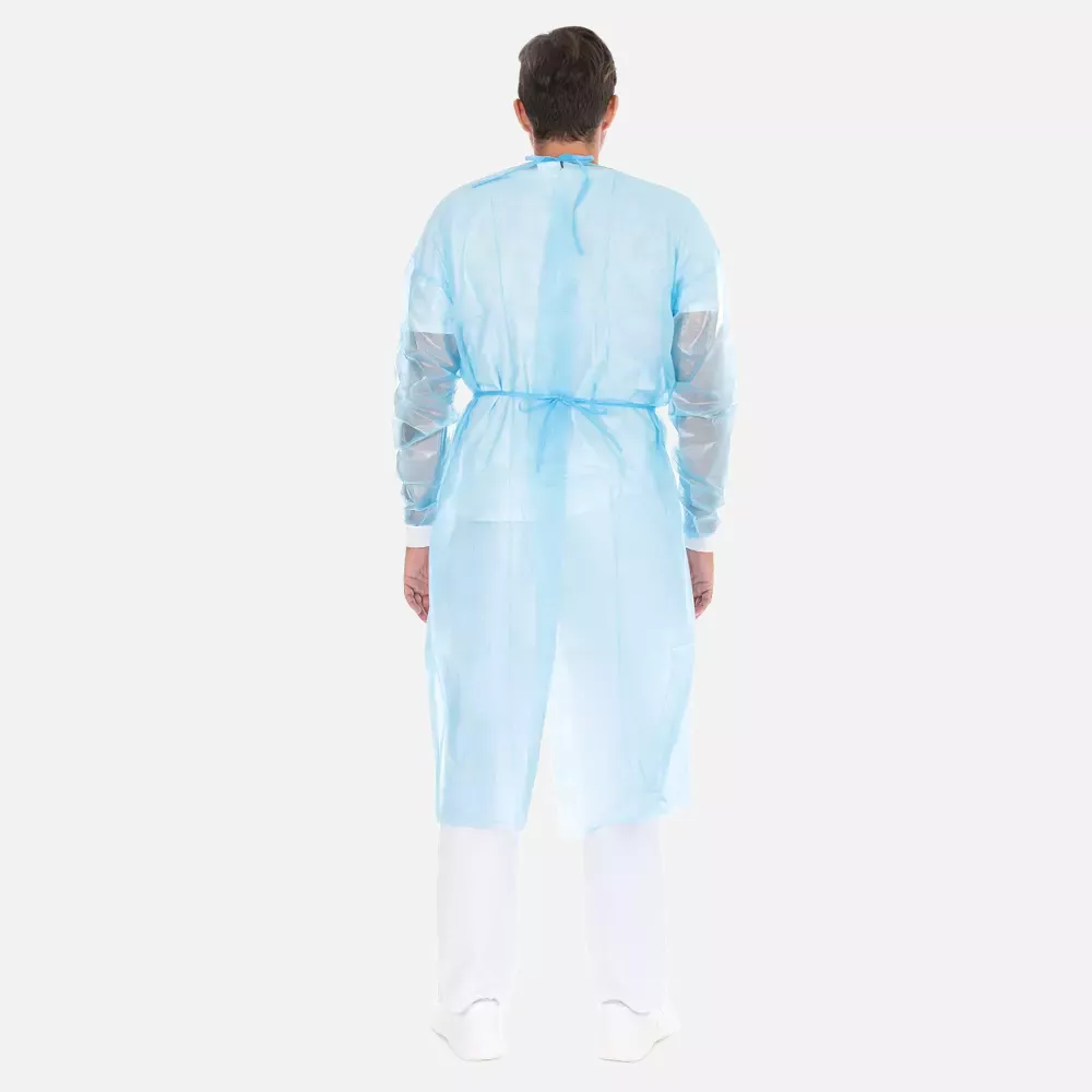 HygoStar 277465P, Protect Protective Gowns, Economy Pack, M, Blue, PP, PE Partly Laminated, image 3