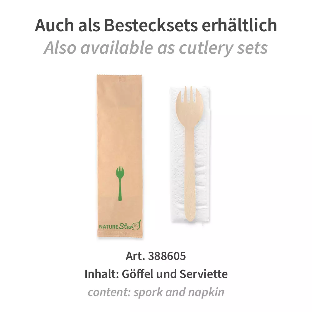 NATUREStar 388591, Wood Sporks, 160 mm, FSC® 100%, image 3