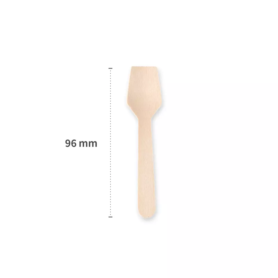 NATUREStar 388526, Organic Wood Ice Cream Spoons, 95 mm, FSC® 100%, Wax Coated, image 3, gallery thumbnail