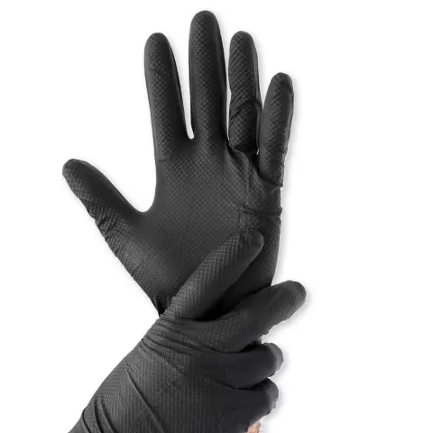 Franz Mensch Power Grip Light Nitrile Gloves, Powder-Free