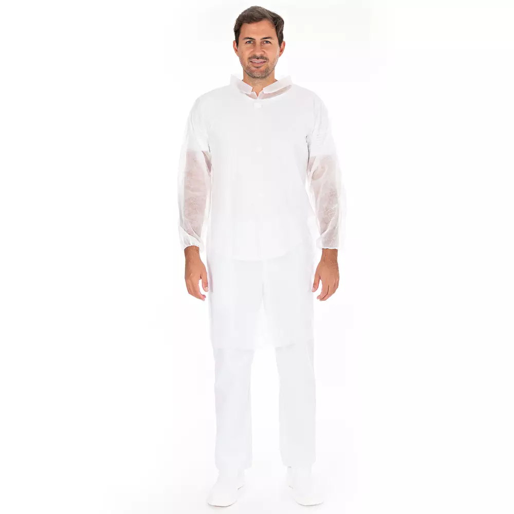 HygoNorm 274021, PP Velcro Visitor Gowns, Light, White, image 1