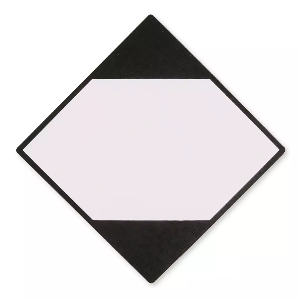 Franz Mensch 954003, Paper Warning Labels, Limited Quantities, On Roll, Black, image 1