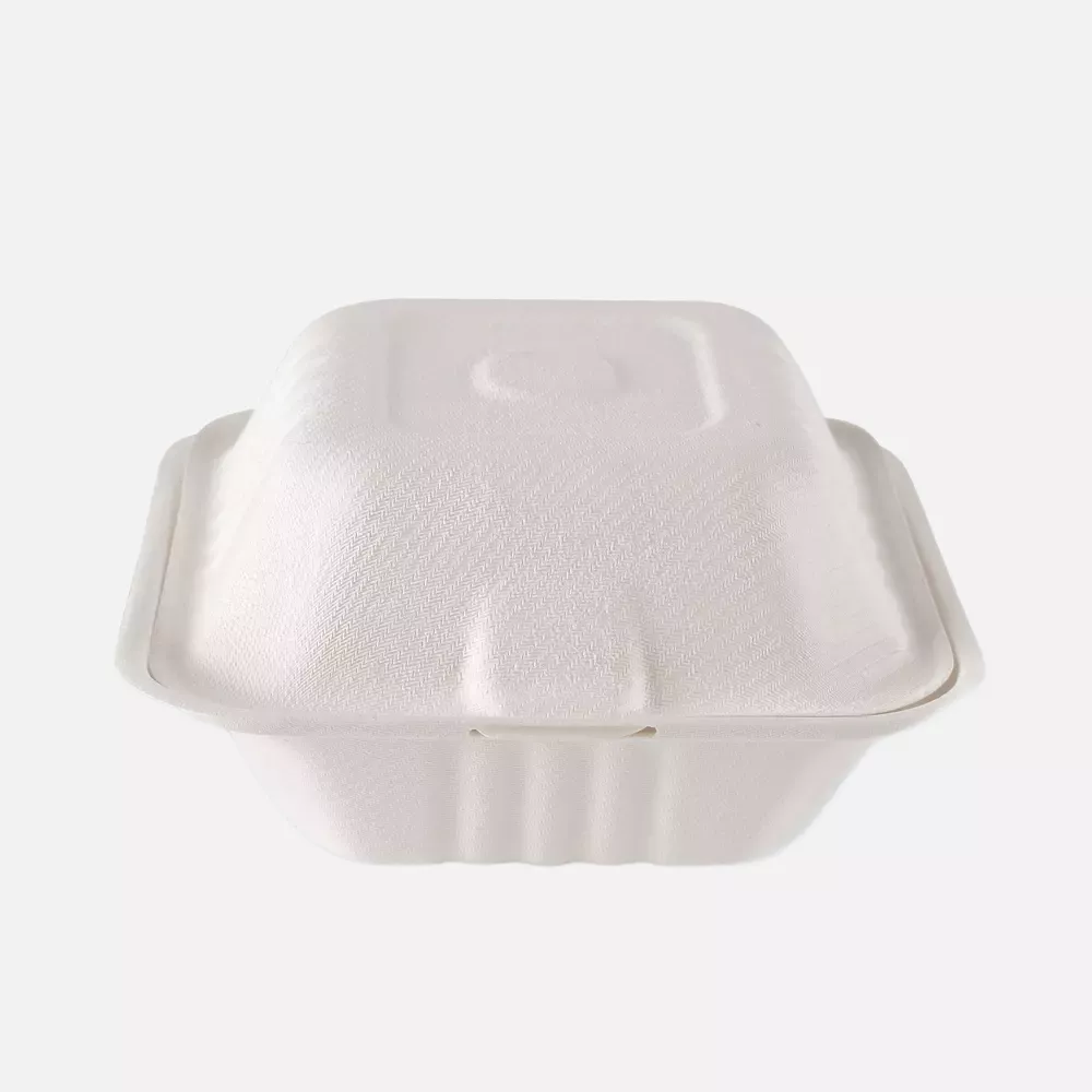 NATUREStar 41215, Organic Hinged Lid Bagasse Hamburger Boxes, 150 x 85 mm, image 3