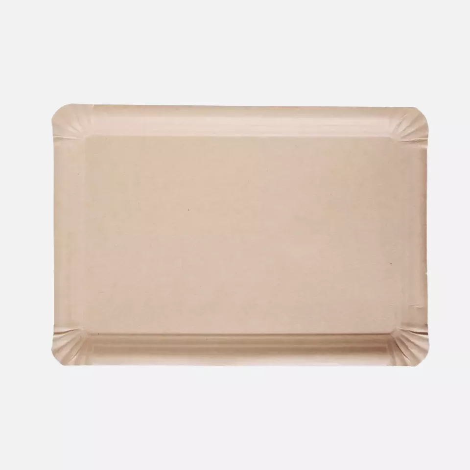 Franz Mensch 415035, Organic Kraft Paper Plates, 180 x 260 mm, FSC®-mix, image 1, gallery thumbnail