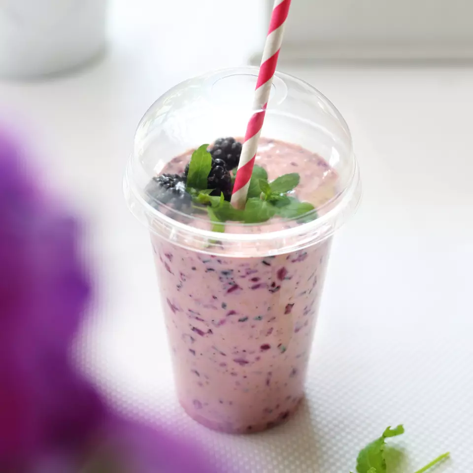 NATUREStar 423861, PLA Lids for Cold Beverage Cups, with Straw Slot, ø 85 mm, image 4, gallery thumbnail