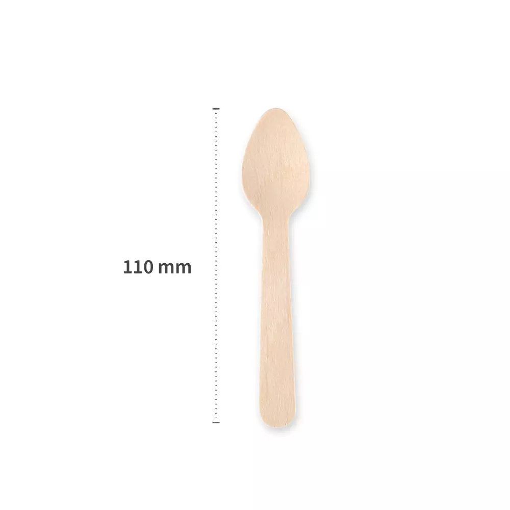 NATUREStar 388582, Organic FSC® 100% Wax Coated Wood Coffee Spoons, 110 mm, image 3