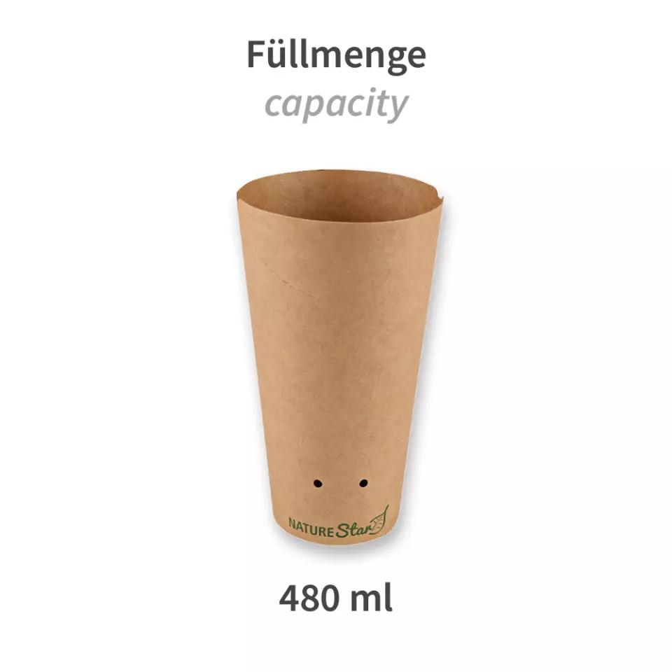 NATUREStar 417948, Organic Snack Boxes, FSC®-Mix, Ø 60 mm x 160 mm, 480 ml, image 2, gallery thumbnail