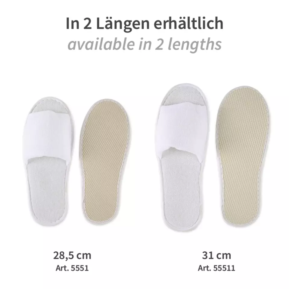 HygoNorm 555100, Classic Polyester Slippers, Open, White, image 8, gallery thumbnail