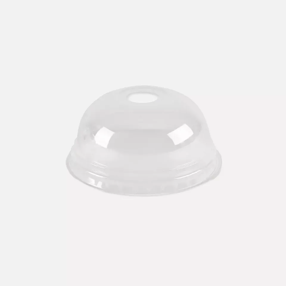 NATUREStar 423862, PLA Lids for Cold Beverage Cups, ø 95 mm, With Straw Slot, image 4, gallery thumbnail