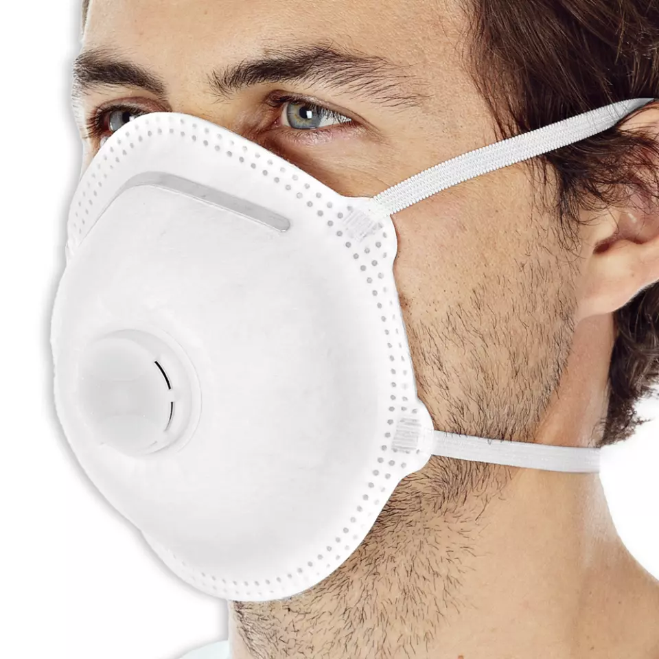 HygoStar 29335, FFP2 NR D PP Respirators, with Valve, Cup-Shaped, image 1, gallery thumbnail