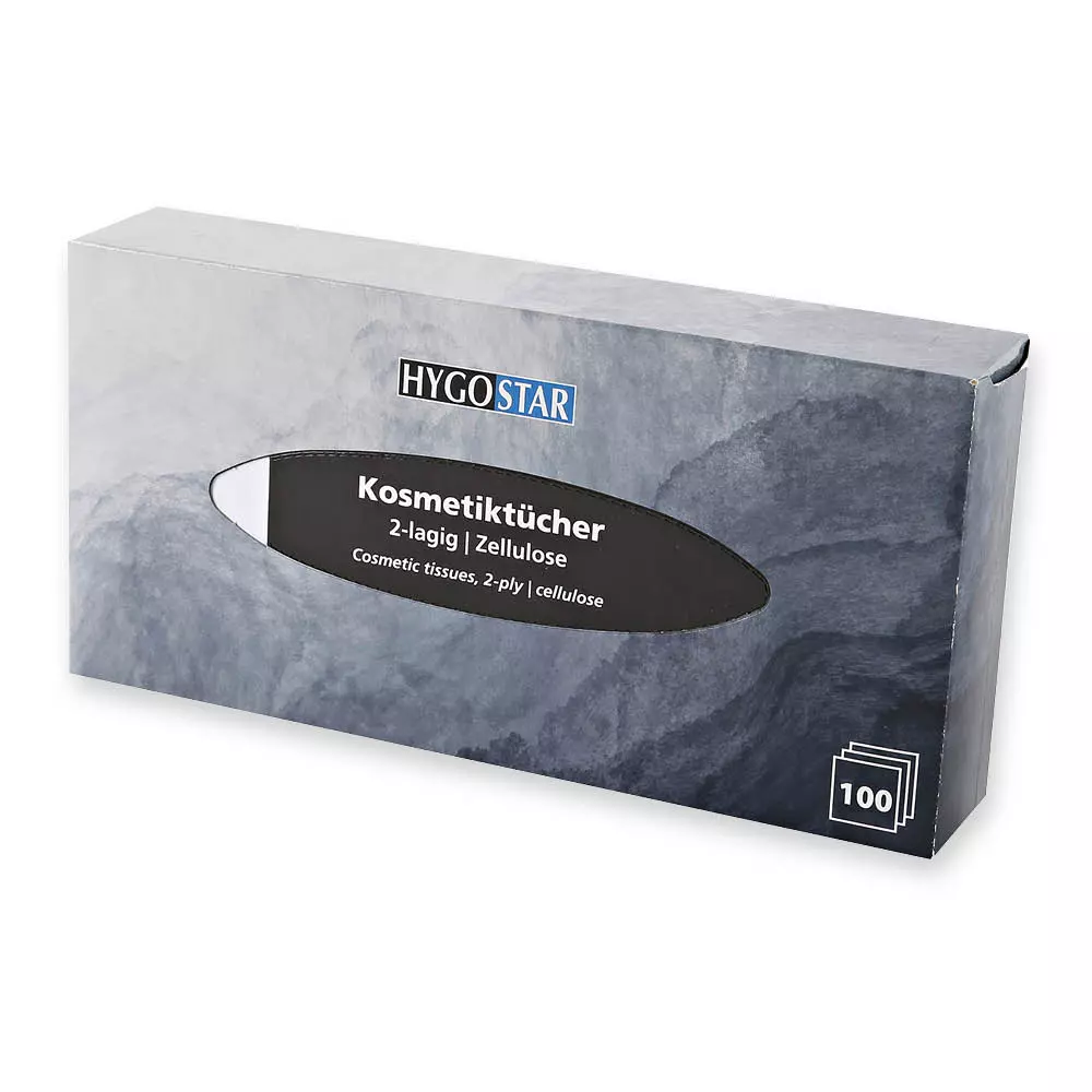Hygostar 30471, 2-Ply Cellulose Cosmetic Tissues, White, image 2