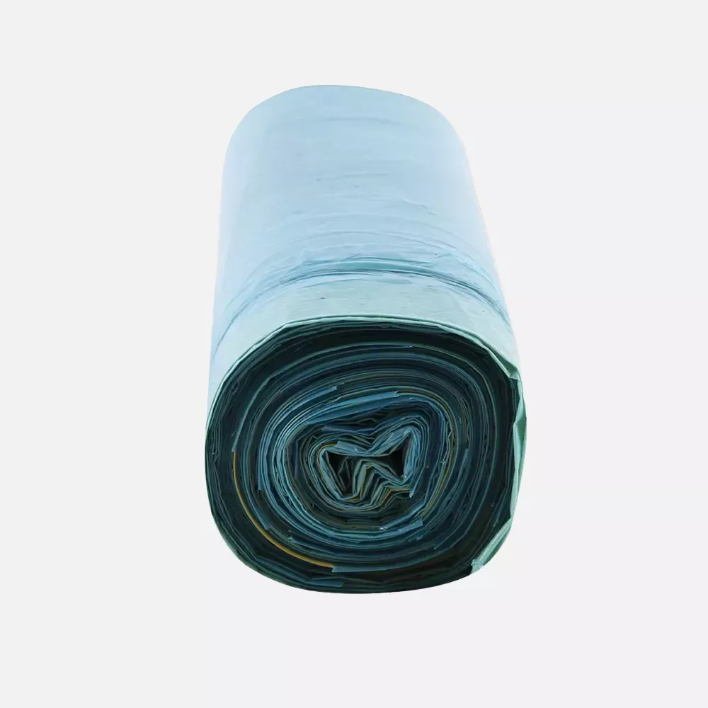 HygoClean 32454, Eco Drawstring LDPE Garbage Bags, 60 l, Blue, Roll, image 5