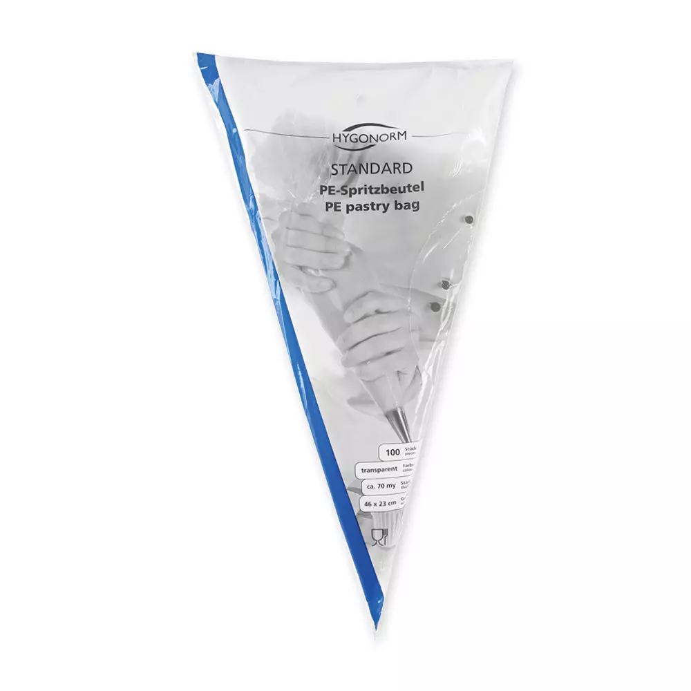 HygoNorm 32228, LDPE Blocked Pastry Tubes, 46 x 23 cm, Transparent, image 2