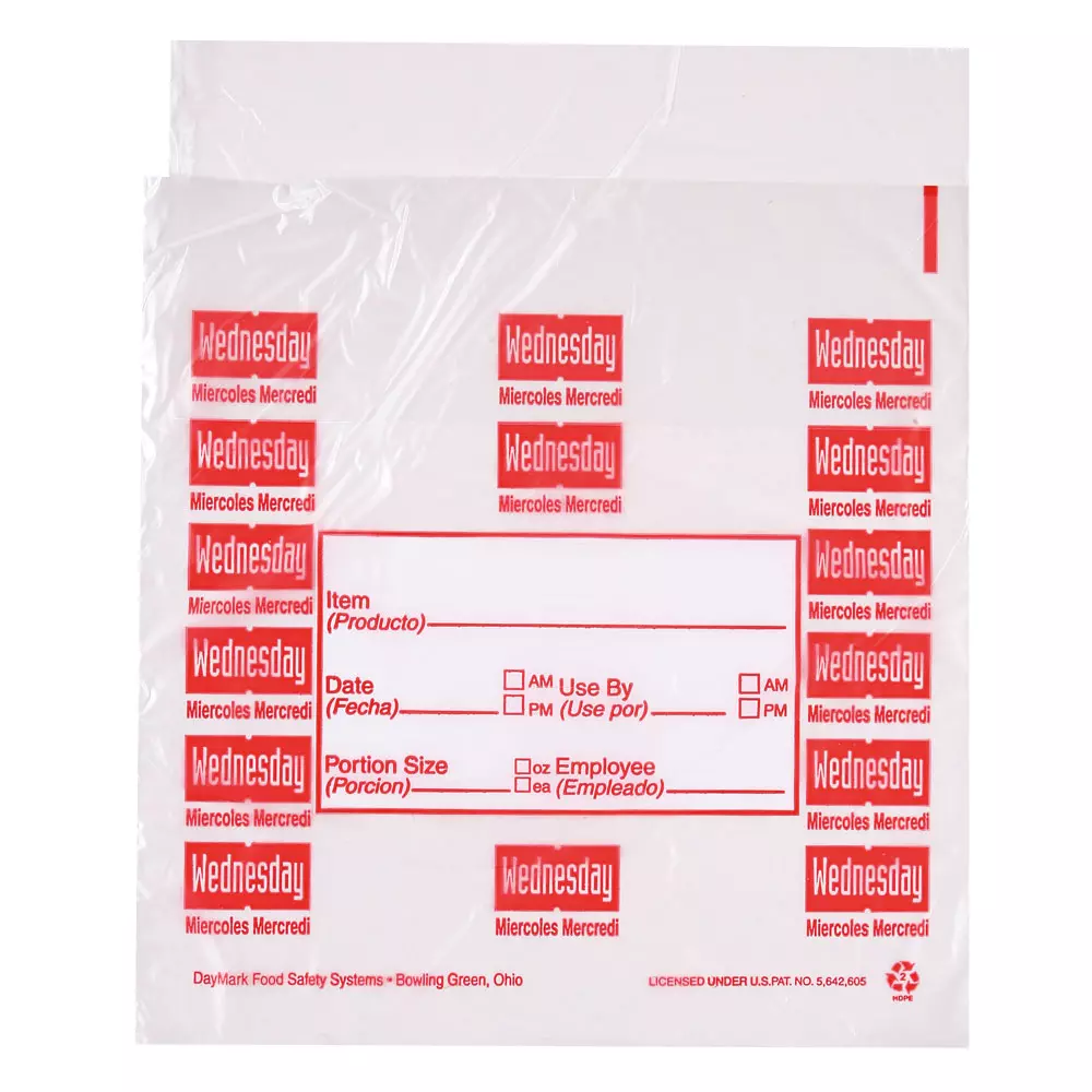 HygoStar 32253, HDPE Portion Bags, Wednesday, 165 x 178 mm