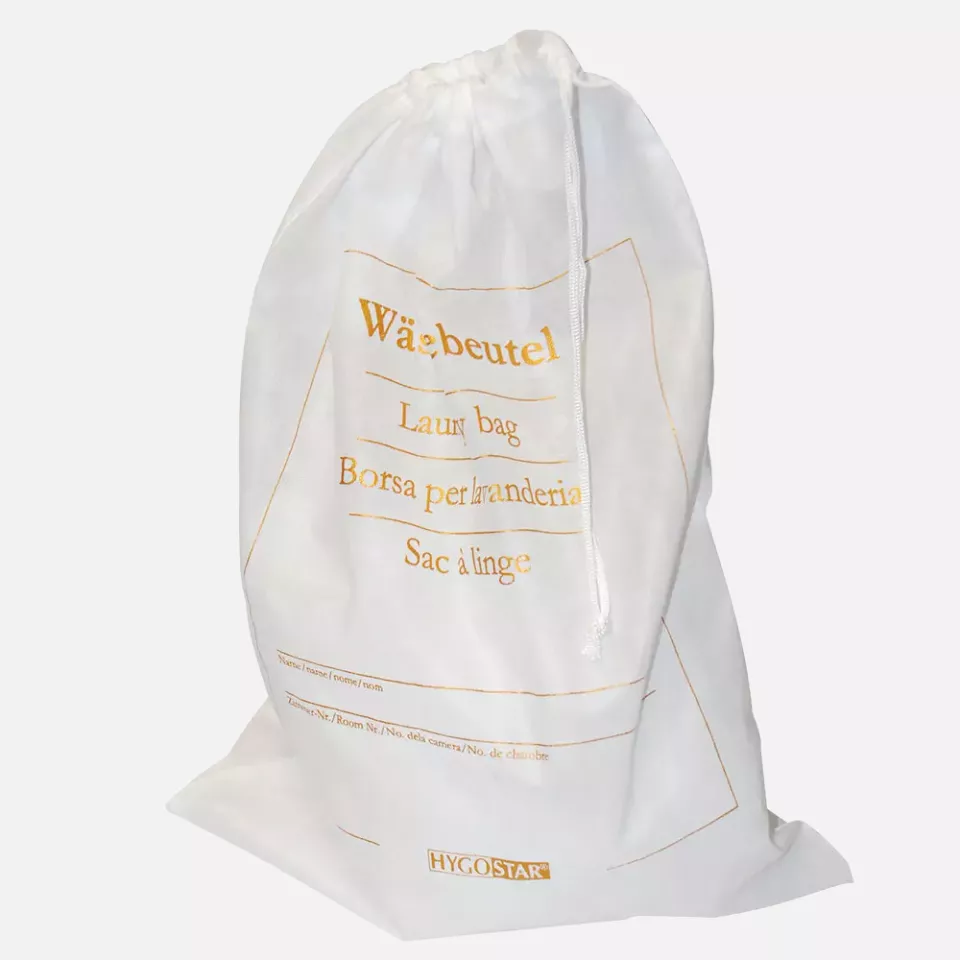 HygoStar 55820, Soft PP Laundry Bag, Golden Printed, image 1, gallery thumbnail
