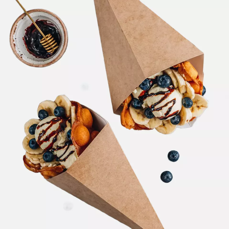 NATUREStar 417720, Organic Kraft Paper/PE Fry Bags, Ø 200 mm x 117, FSC®-mix, image 5, gallery thumbnail