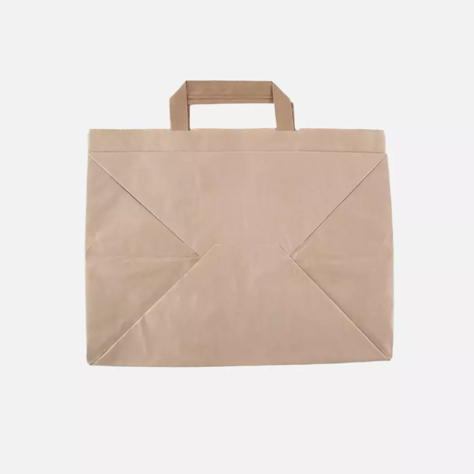NATUREStar 35567, Kraft Organic Paper Carrier Bags, 320 + 220 x 270 mm, Brown, 80 g/m², image 4, gallery thumbnail