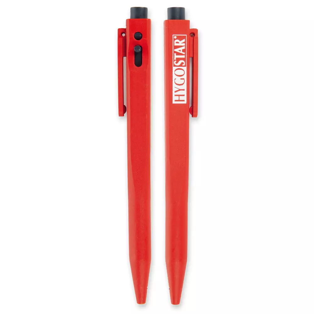 HygoStar 85565, Retractible Detectable Plastic Pen Clip, Blue, image 1