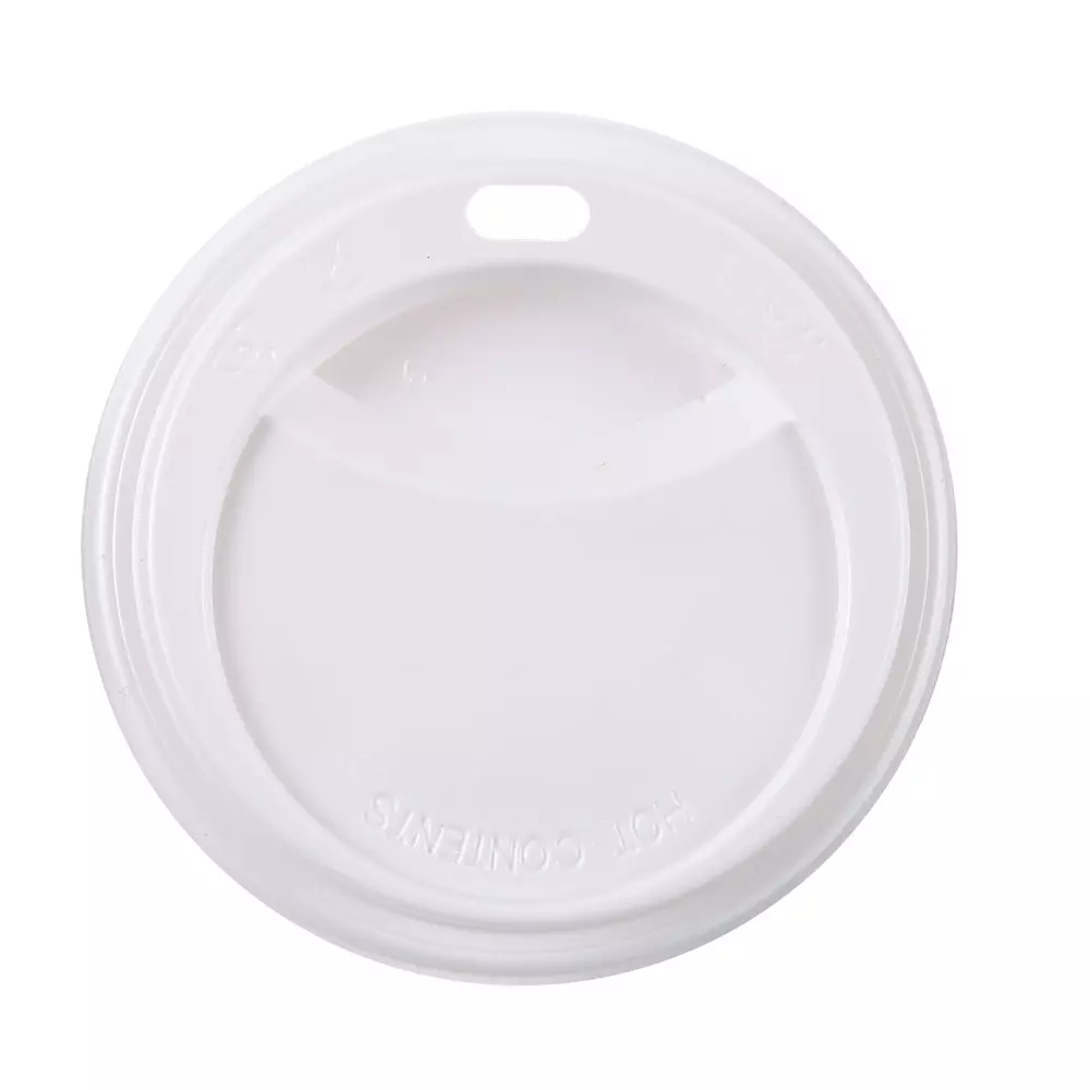 HygoStar 40056, Paper Cup Lids, PS, Ø 90 mm, White, image 1