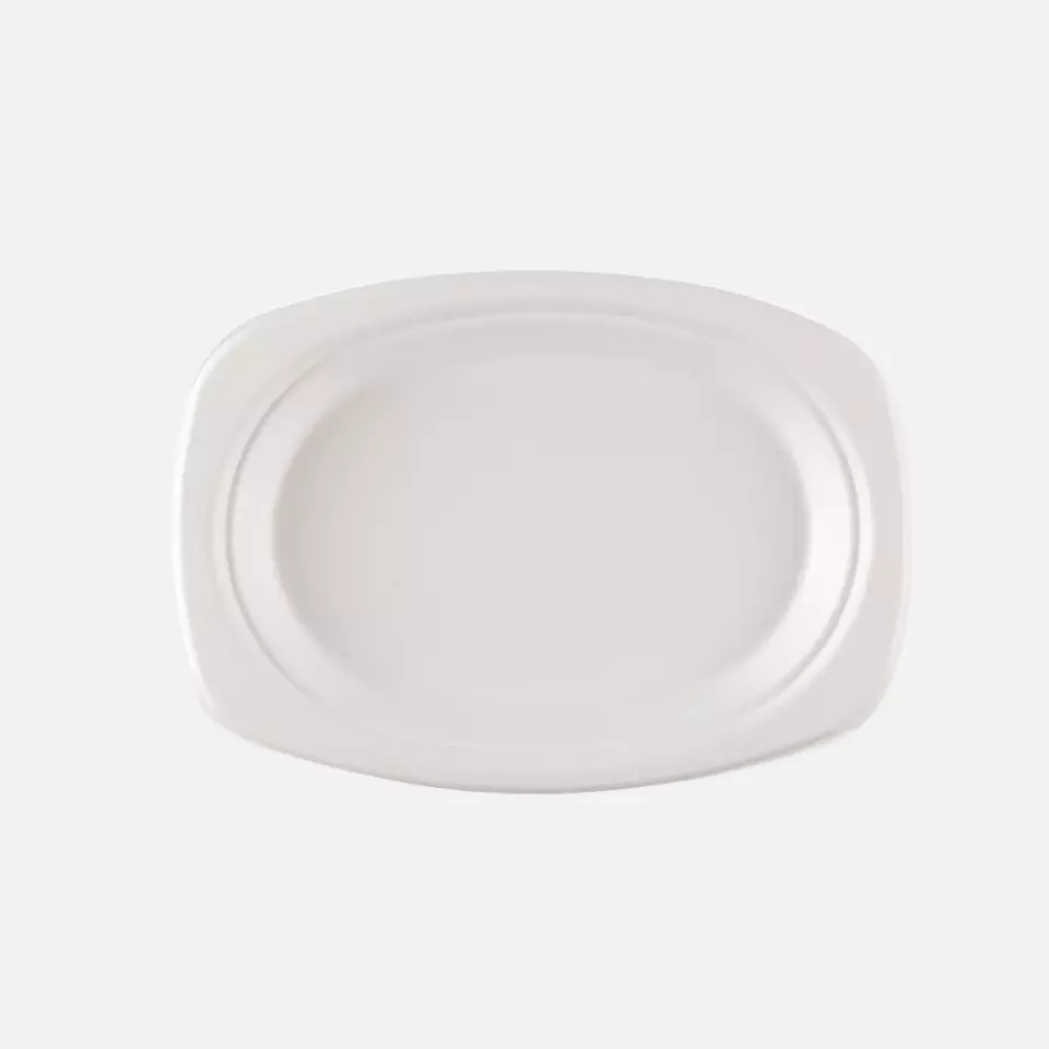 NATUREStar 41023, Oval Bagasse Plates, 230 x 165 mm, image 1, gallery thumbnail
