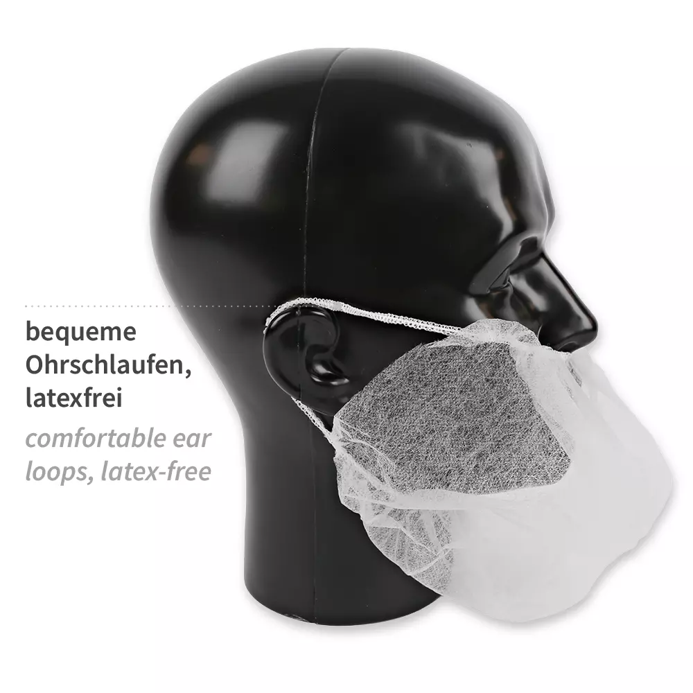 Hygostar 292206, PP Beard Cover with Earloops, Large, image 3