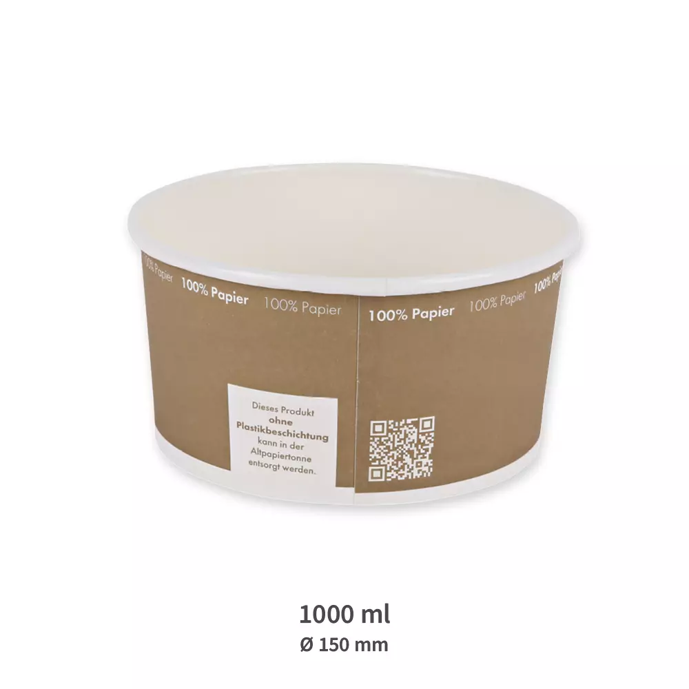 NATUREStar 418100, Organic Paperboard Salad Bowls, 1000 ml, ø 150 mm, image 2