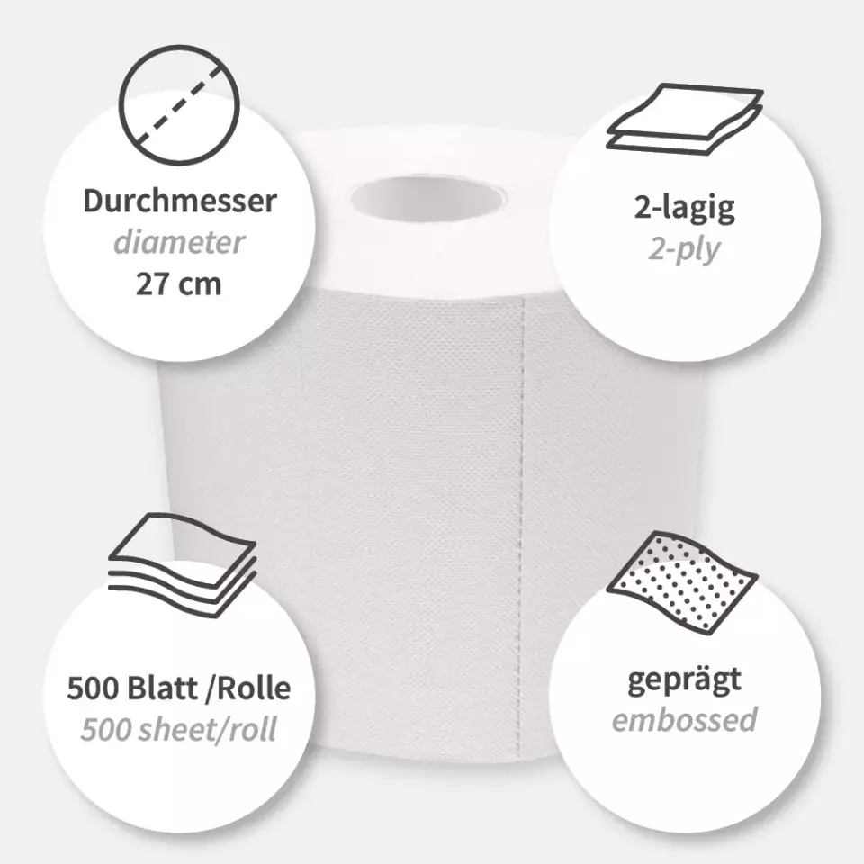 HygoClean 304411, Allfood 2-Ply Cleaning Papers, FSC®-Mix, White, image 4, gallery thumbnail