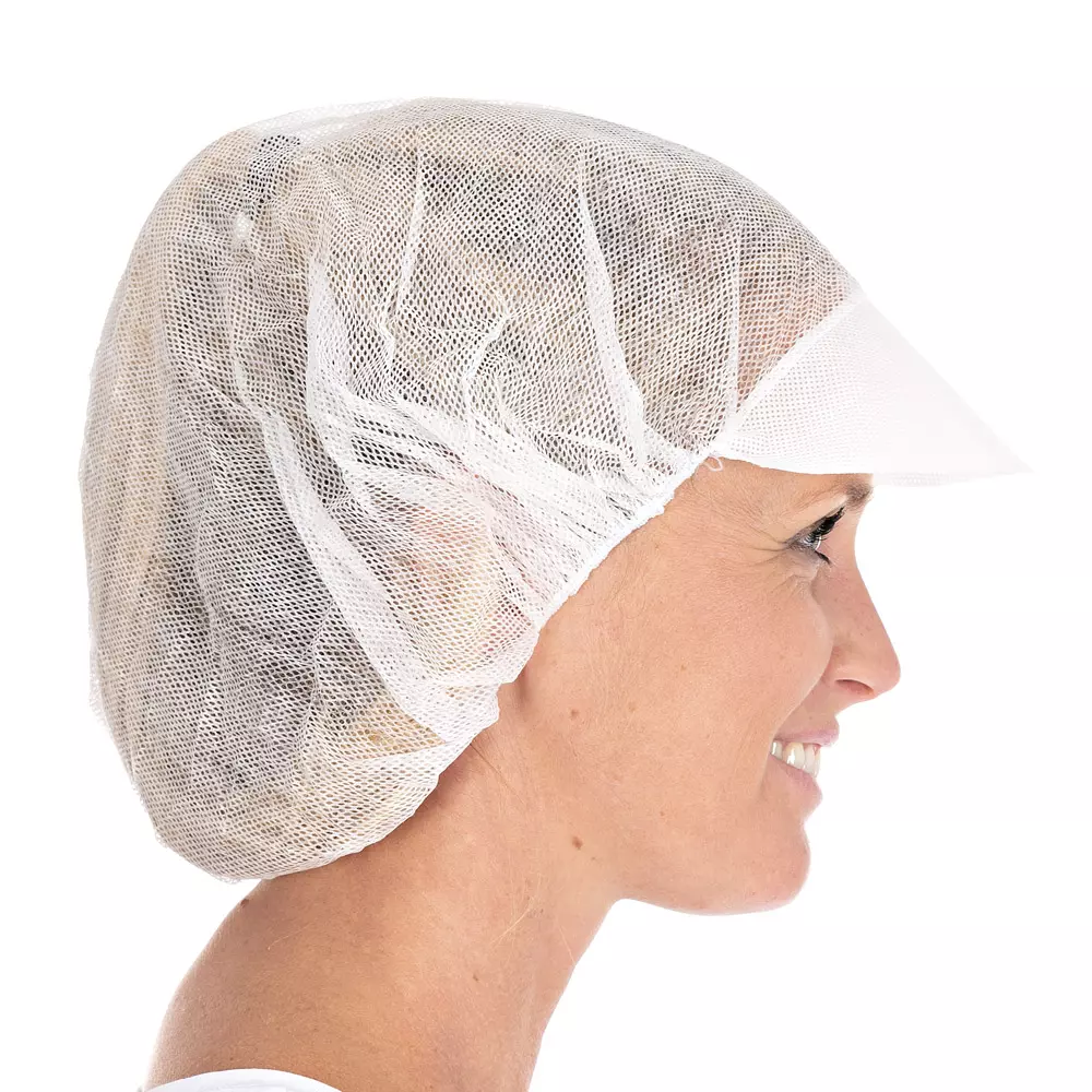 HygoStar 1289, Peaked Viscose Bouffant Caps, ø 48 cm, White, image 3