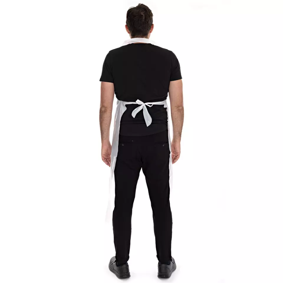 HygoStar 2311, LDPE Disposable Aprons, 140 x 75 cm, White, Antistatic, 40 my, image 4, gallery thumbnail