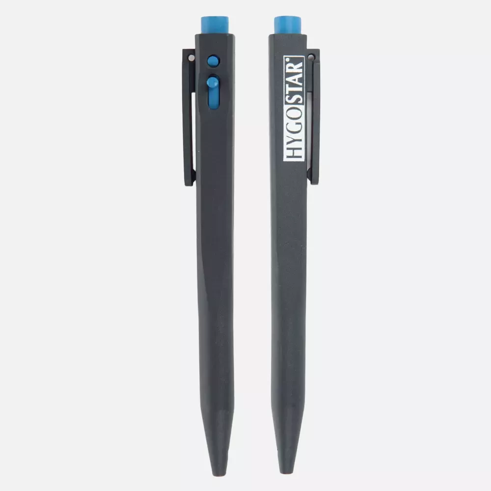 HygoStar 85564, Retractible Detectable Plastic Pen Clip, Blue, image 3