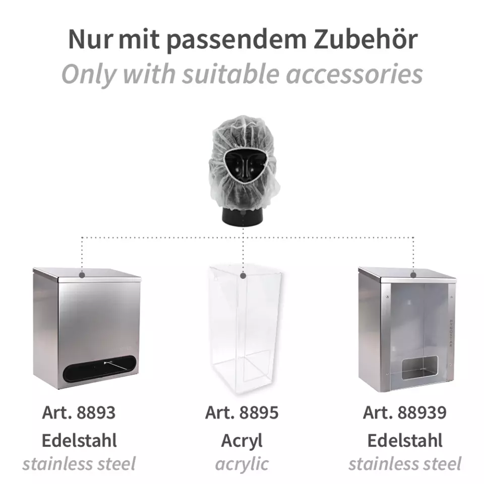 HygoNorm 132409, Astro caps Eco PP Balaclava, White, image 5, gallery thumbnail