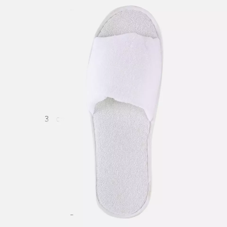 HygoNorm 55511, Classic Slippers, Open, White, Polyester, image 3, gallery thumbnail