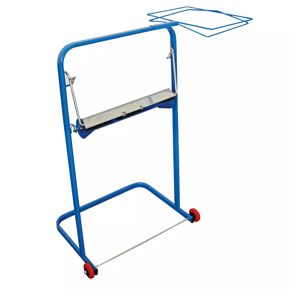 Hygostar 888322, Metal Floor Stand for Cleaning Papers with Waste Bag Holder