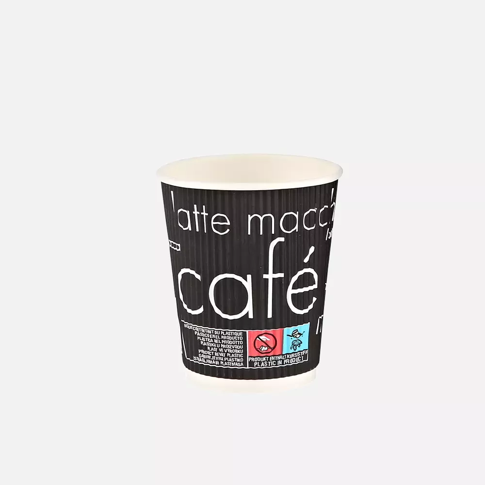 HygoStar 402083, Riffle Coffee Cups, 200 ml / 8 oz, ø 80 mm, Paperboard/PE, FSC®-mix, image 2