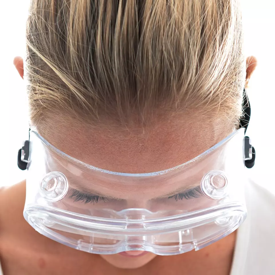 Hygostar 8510, Full View Ventilated PVC Safety Goggles, Transparent, image 5, gallery thumbnail