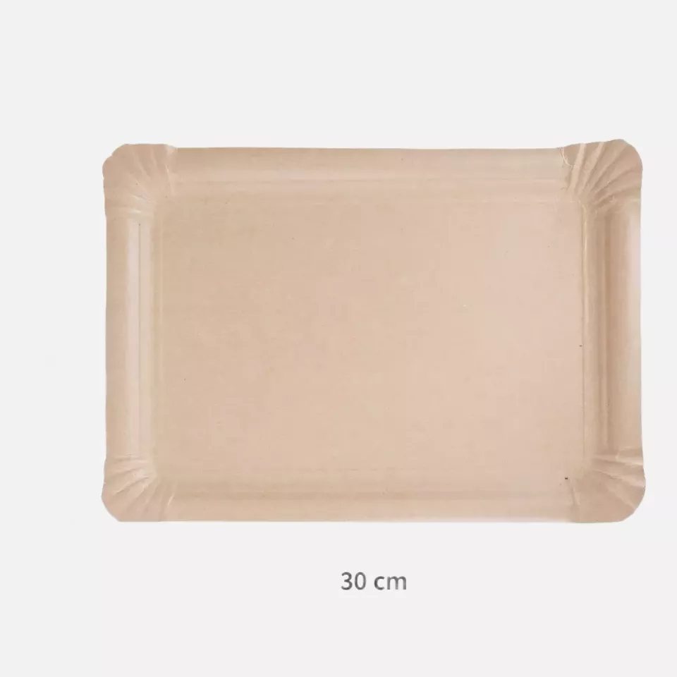 Franz Mensch 415025, Organic Kraft Paper Plates, 210 x 300 mm, FSC®-mix, image 2, gallery thumbnail