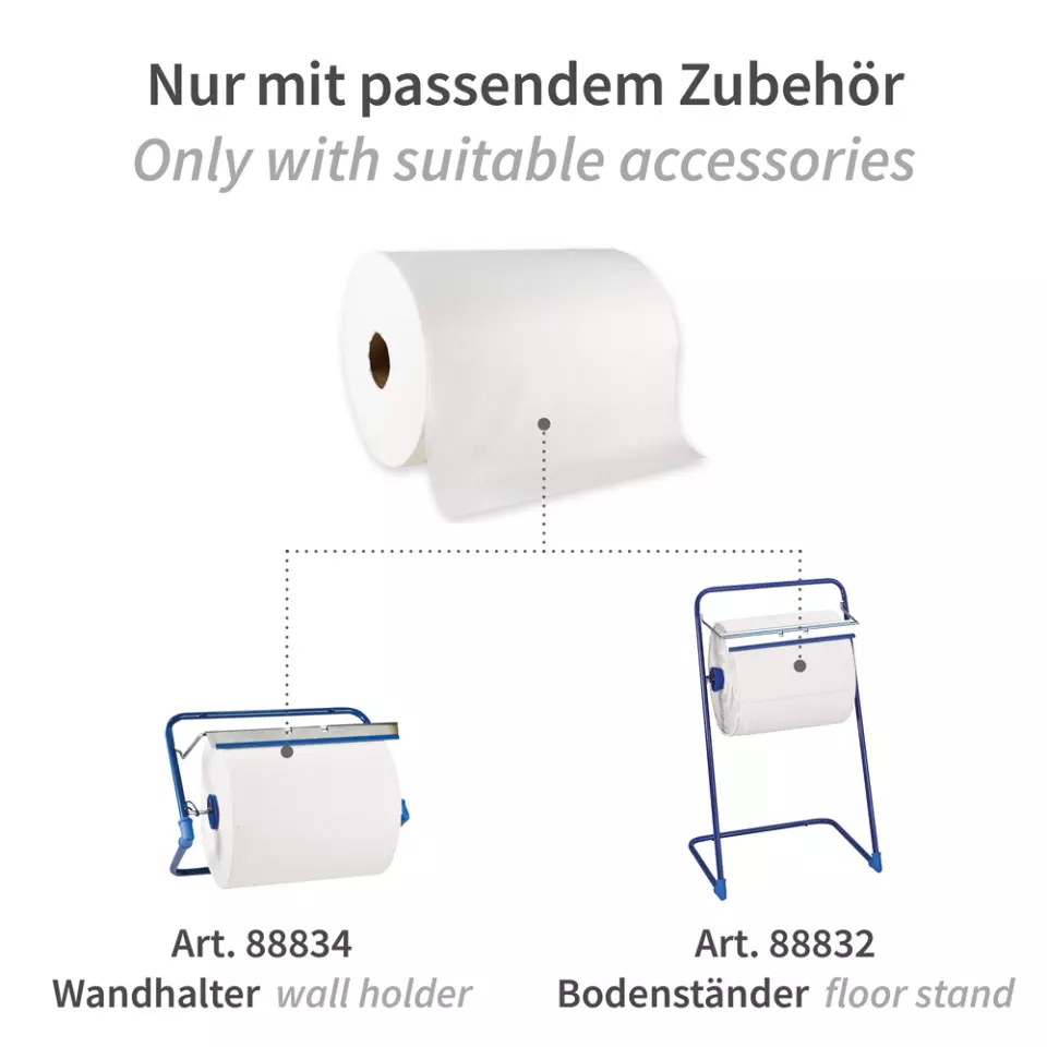 HygoClean 3170, Hygotex Viscose Cleaning Cloths, Roll, White, image 4, gallery thumbnail