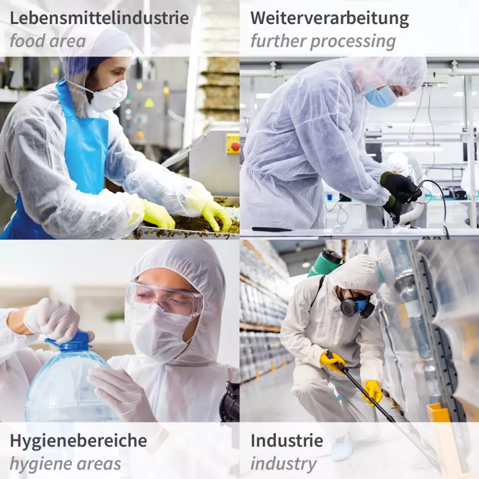 HygoNorm 27609, PP Coveralls, Light, with hood, image 7, gallery thumbnail