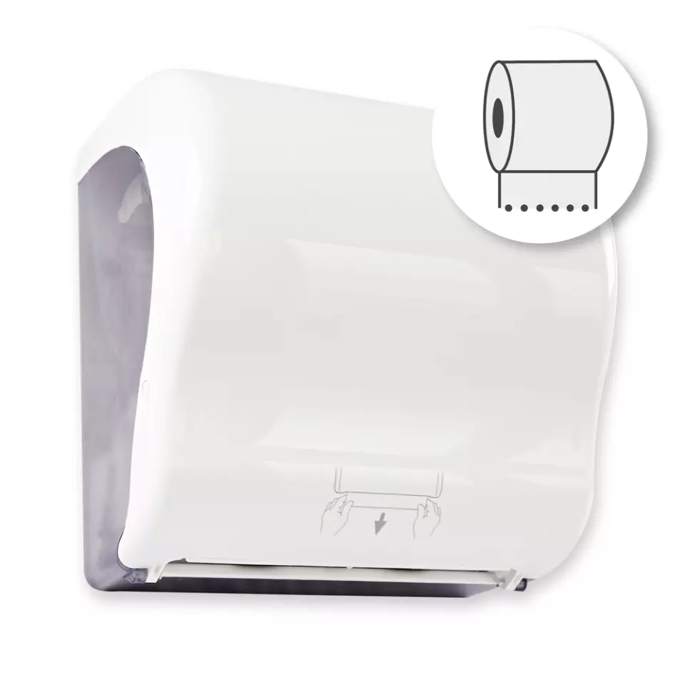 Franz Mensch 88872, Autocut Plastic Towel Roll Dispenser, image 1, gallery thumbnail