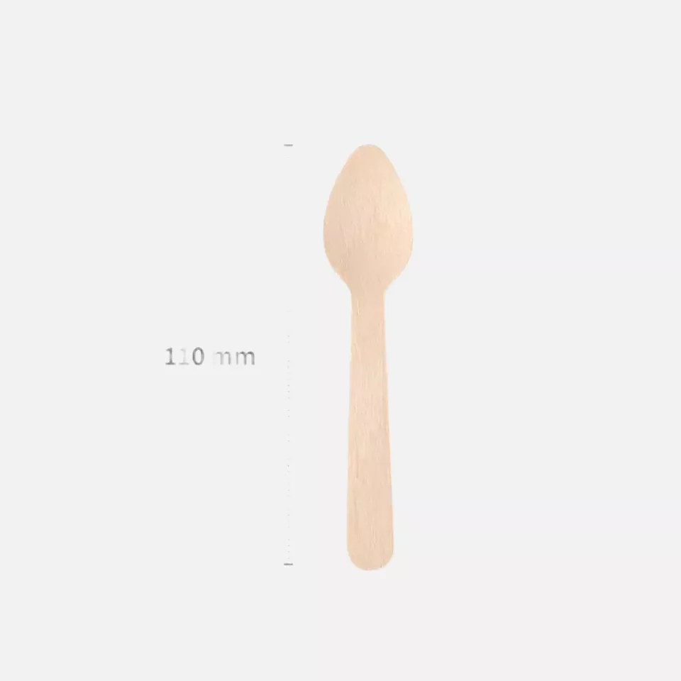 NATUREStar 388586, Organic Coffee Spoons, 110 mm, FSC® 100%, Wax Coated, image 3, gallery thumbnail