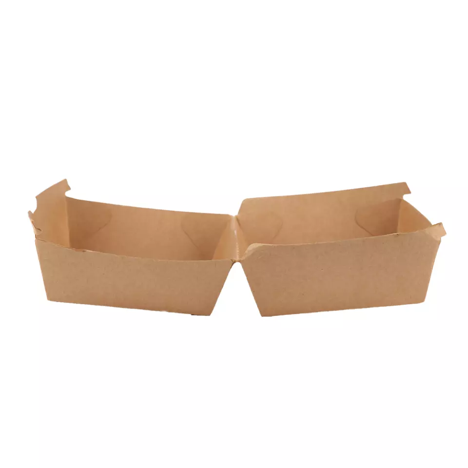 NATUREStar 417411, Organic Hamburger Boxes, 105 x 85 mm, Kraft Paper/PE, FSC®-mix, image 2, gallery thumbnail