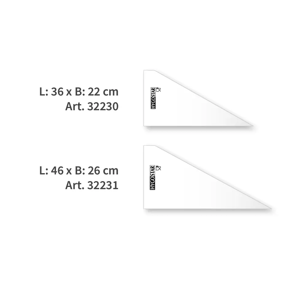 HygoNorm 32231, Geprägte HDPE-Spritzbeutel, 46 x 26 cm, Transparent, image 3