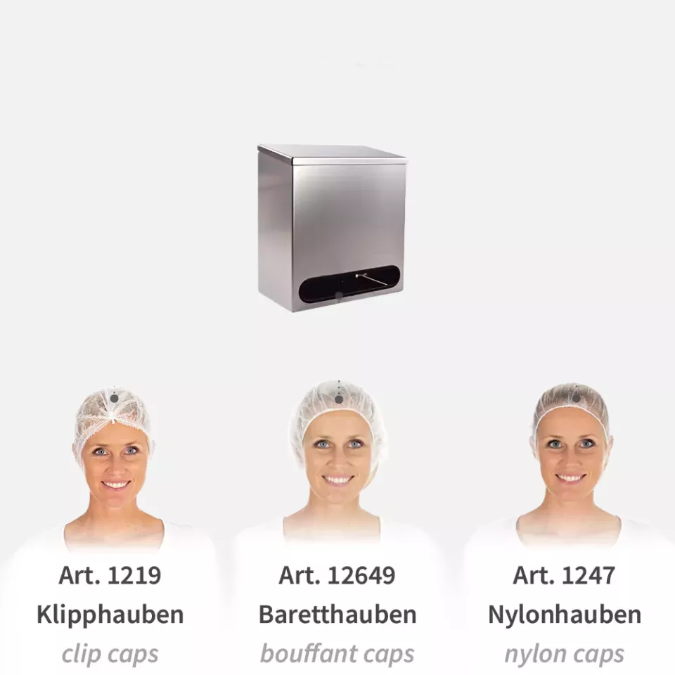 HygoStar 8893, Cap Dispenser, Stainless Steel, image 3, gallery thumbnail