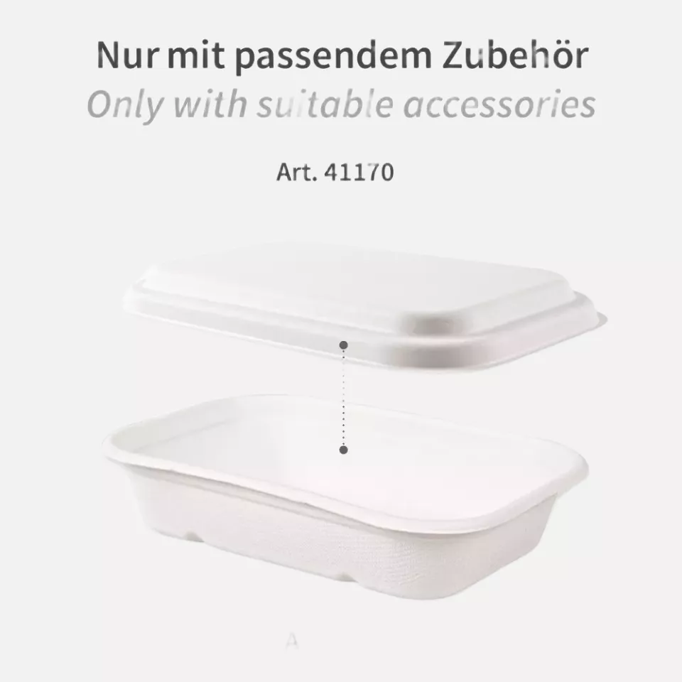 NATUREStar 41171, Puro Organic Bagasse Trays, 212 x 140 x 38 mm, 750 ml, image 3, gallery thumbnail