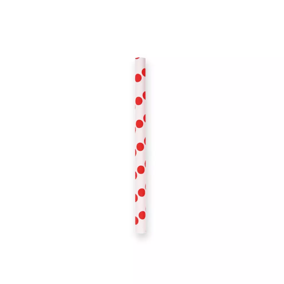 NATUREStar 421450, Cocktail Organic Paper Straws, FSC®-mix, red/white dotted, ø 8 mm, 130 mm, image 3, gallery thumbnail