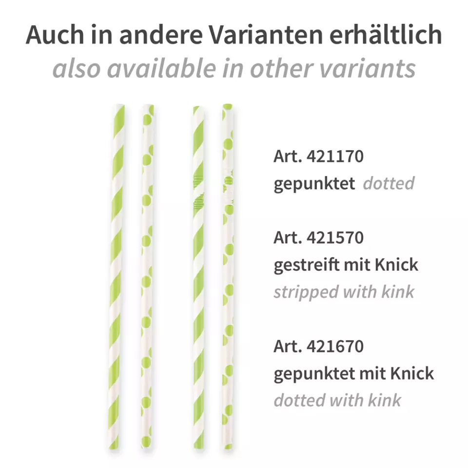 NATUREStar 421070, Classic Paper Straws, FSC®-mix Organic, image 4, gallery thumbnail