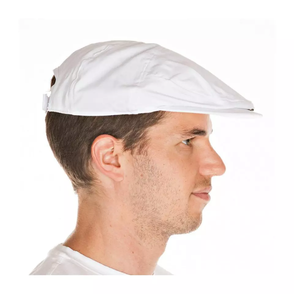 HygoStar 0031, Polycotton Butcher Caps, White, image 2, gallery thumbnail