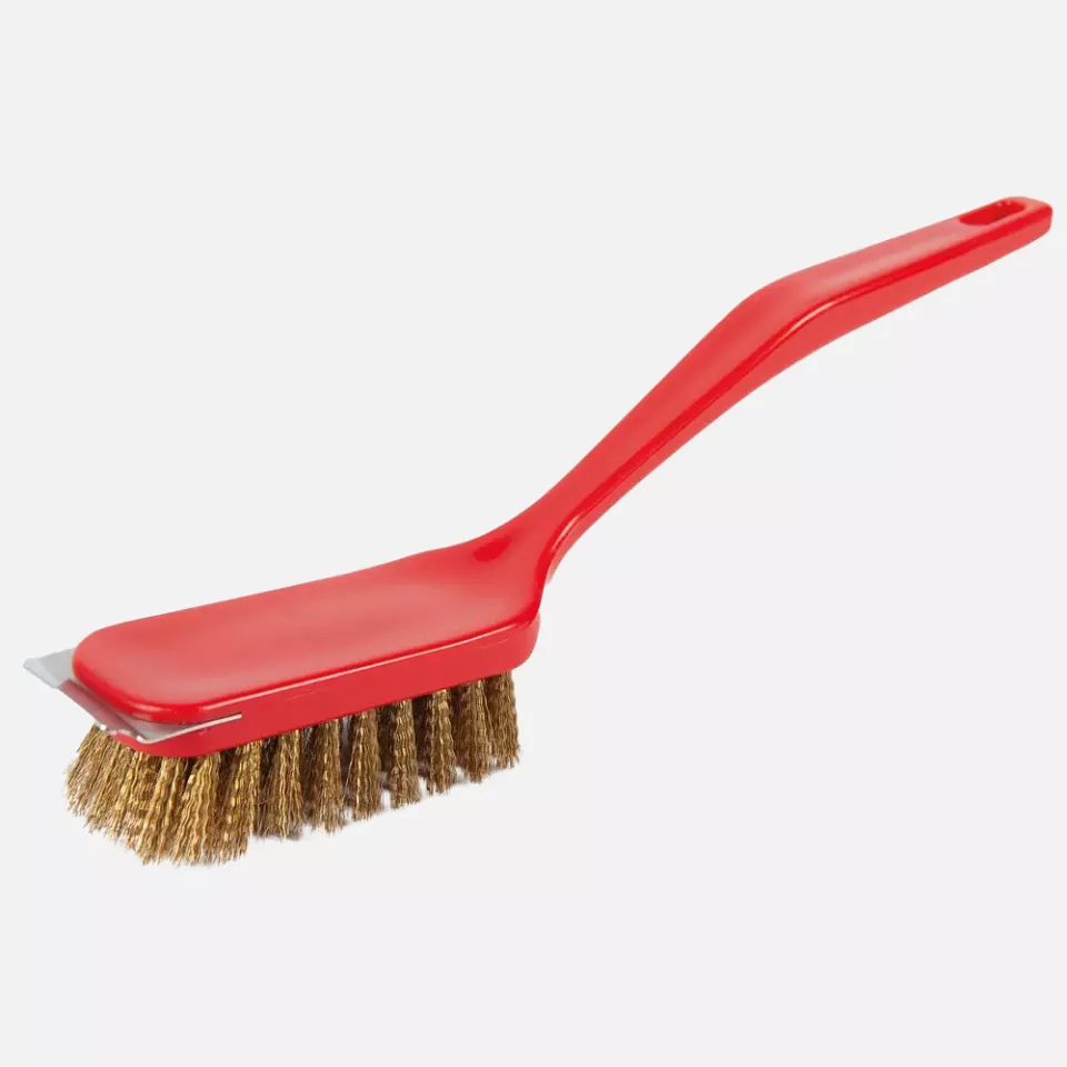 HygoClean 70100, PP/Brass Grill Brush with Scraper, image 1, gallery thumbnail