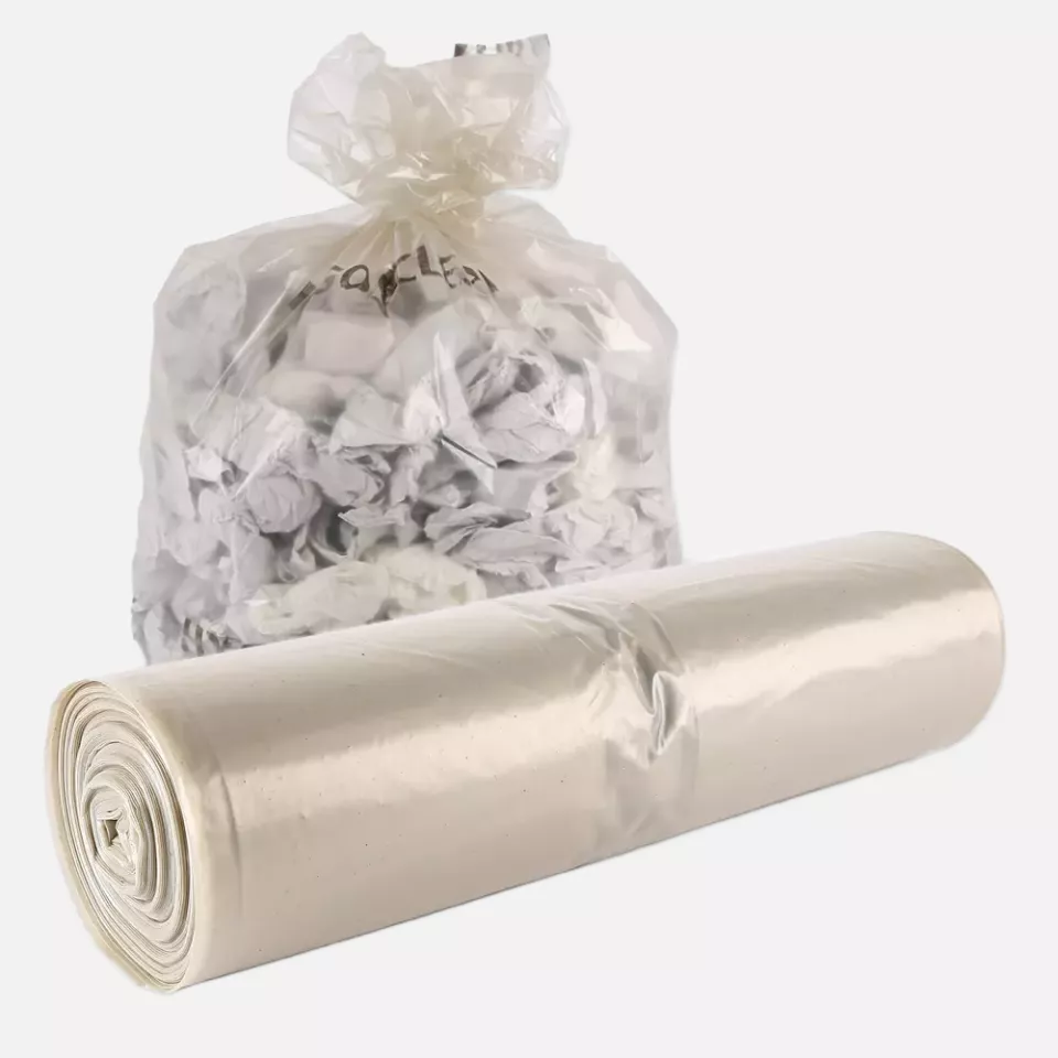 HygoClean 32462, LDPE Waste Bags, 160 l, Transparent, Roll, image 1, gallery thumbnail