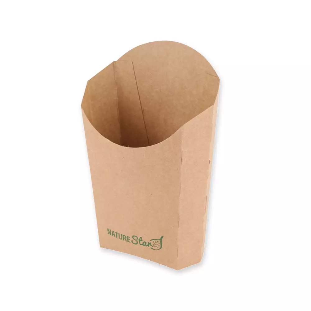 NATUREStar 417722, Organic Kraft Paper/PE Fries Boxes, 90 x 55 x 152 mm, FSC®-Mix, image 2